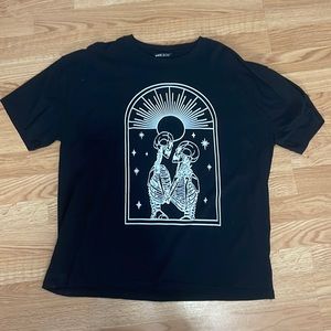 Shein Skeleton Love T-Shirt